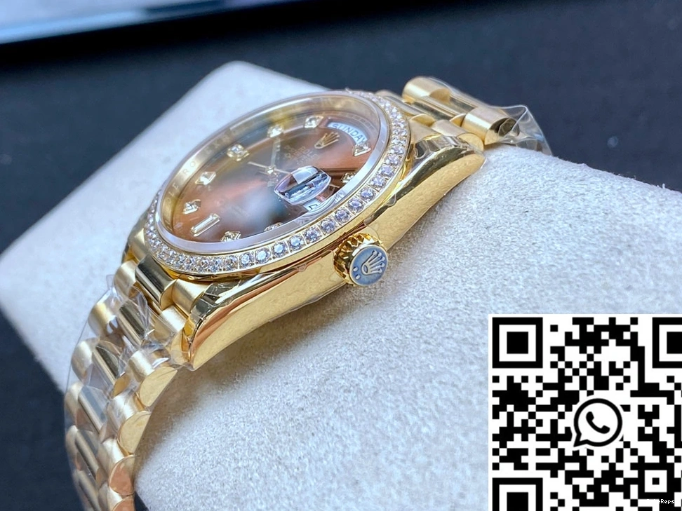 Dial M128348RBR-0005 Factory Rolex Date EW Day Brown 0819